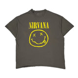 Nirvana Band T-Shirt - 2XL Gray Cotton