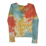 Harley Davidson Tie-Dye Long Sleeve T-Shirt - Small Multicoloured Cotton