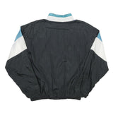AVAIT SPORTIF Mens Black Blue White Nylon Windbreaker Jacket L Zip Plain