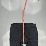 Dickies Double Knee Carpenter Trousers - 38W 31L Black Cotton