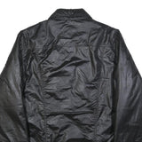 LEVI'S Mens Black Button Jacket M Polyester Blend Plain Casual Classic Stylish