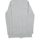 NIKE Womens Grey Cotton Blend Hoodie Dress XL Star Print Zip Casual Comfortable