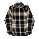 Levis Checked Flannel Shirt - XL Black Cotton