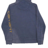 CARHARTT Womens Blue Hoodie S Cotton Blend Pullover Hooded Sweatshirt