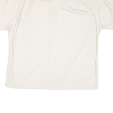 TOMMY HILFIGER Mens White Short Sleeve Shirt L Cotton Blend Casual Classic