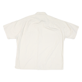 TOMMY HILFIGER Mens White Short Sleeve Shirt L Cotton Blend Casual Classic