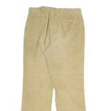 JOS A BANK Mens Cotton Blend Beige Regular Straight Trousers W32 L30 Classic Zip