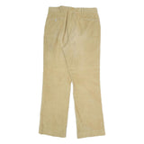 JOS A BANK Mens Cotton Blend Beige Regular Straight Trousers W32 L30 Classic Zip