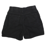 FADED GLORY Womens Black Cotton Casual Shorts Size S W28 Comfortable Waistband