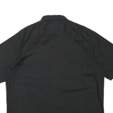 WRANGLER Mens Black Shirt L Cotton Blend Button Front Casual Workwear