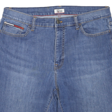 TOMMY HILFIGER Womens Denim Blue Casual Shorts M W36 Frayed Hem