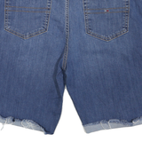 TOMMY HILFIGER Womens Denim Blue Casual Shorts M W36 Frayed Hem