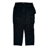 Tuff Stuff Cargo Pants - 33W 30L Black Cotton