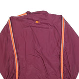 STARTER Mens Maroon & Orange Virginia Tech Zip Up Polyester Blend Jacket L