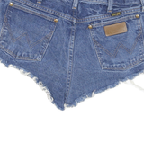 WRANGLER Womens Denim Blue Cut-Off Shorts L W32 Frayed Hem Casual Summer