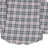 MOOSE CREEK Mens Grey & Red Plaid Cotton Blend Shirt M Casual Long Sleeve