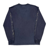 Lacoste Graphic Long Sleeve T-Shirt - Small Navy Cotton