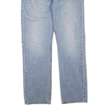 CARHARTT Mens Regular Fit Straight Leg Denim Light Blue Cotton Blend Zip W34 L34