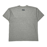 Nike Graphic T-Shirt - Large Grey Cotton