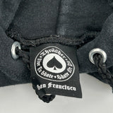 Flame Logo Thrasher Graphic Hoodie - Small Black Cotton