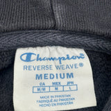 Reverse Weave Champion College Hoodie - Medium Black Cotton