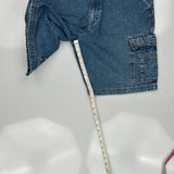 Wrangler Cargo Cargo Shorts - 34W 10L Blue Denim