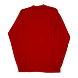 Screen Stars Single Stitch Long Sleeve T-Shirt - Medium Red Cotton Blend