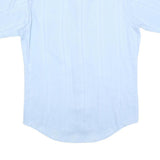 BRISTOL Mens Blue Cotton Blend Short Sleeve Shirt M Lightweight Casual