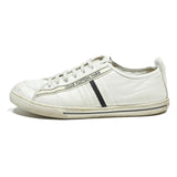 LOUIS VUITTON Low Top Trainers Mens Leather White UK 9.5 Designer Casual Shoes