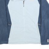 THE NORTH FACE Womens Blue Light Blue Zip Jacket M Polyester Fleece Outdoor