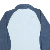 THE NORTH FACE Womens Blue Light Blue Zip Jacket M Polyester Fleece Outdoor