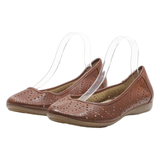 BASS Ballet Shoes Brown Leather Womens UK 8