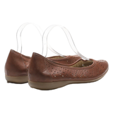 BASS Ballet Shoes Brown Leather Womens UK 8