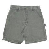 CARHARTT Womens Green Casual Cotton Blend Workwear Shorts M W30 Utility