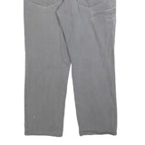 CARHARTT Mens Cotton Blend Grey Relaxed W34 L27 Workwear Trousers Zip Closure