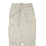 CABIN CREEK Mens Cotton Blend Beige Relaxed Straight Leg Trousers W28 L27 Casual