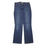 LEVI'S Womens Regular Blue Denim Flared Jeans W27 L30 Classic Cotton Blend Zip