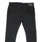 LEVI'S 510 Mens Jeans Black Classic Skinny Denim Raw W38 L27 Zip Closure