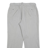 Mens Light Grey Regular Fit Straight Leg Trousers W34 L28 Smart Work Casual