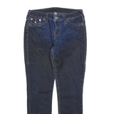 TRUE RELIGION Womens Slim Blue Denim Medium W29 L29 Slim Fit Zip Jeans