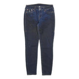 TRUE RELIGION Womens Slim Blue Denim Medium W29 L29 Slim Fit Zip Jeans