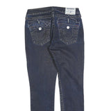 TRUE RELIGION Womens Slim Blue Denim Medium W29 L29 Slim Fit Zip Jeans