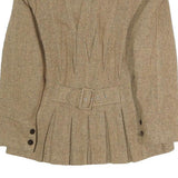 TOGETHER Womens Beige Brown Classic Jacket UK 10 Polyester Blend Button Plain