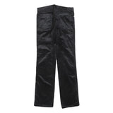 NILE Womens Cotton Blend Black Regular Fit Straight Leg Trousers W28 L30