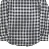 POLO RALPH LAUREN Mens Black & White Check Shirt L Classic Cotton Blend Long