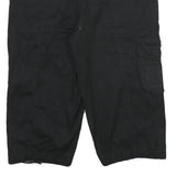 BUGLE BOY Womens Black Casual Cotton Blend Cargo Shorts M W32