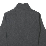 POLO RALPH LAUREN Boys Grey Wool Pullover Jumper Long Sleeve Quarter Zip L