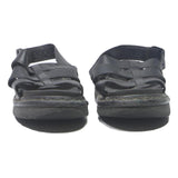 DR MARTENS Clarissa Womens Black Leather Strappy Sandals UK 4 Chunky Sole