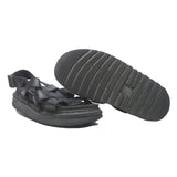 DR MARTENS Clarissa Womens Black Leather Strappy Sandals UK 4 Chunky Sole