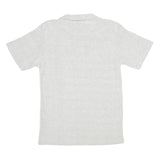 COMPAGNIE FRANCAISE Mens White Short Sleeve Polo Shirt L Cotton Blend Casual